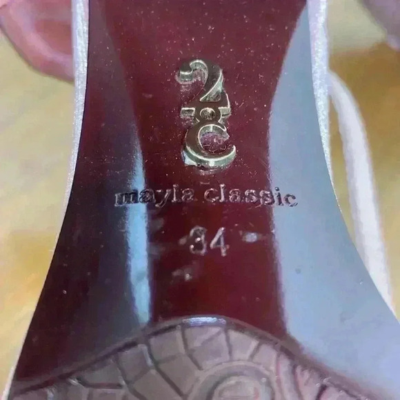 Mayla Classic Giddily Dusty Pink Rose Womens Size 34 Heels Sandals - Picture 8 of 8